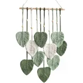 Semoic Wandbehang Boho Dekor, handgemachte Garn gewebte Kunst
