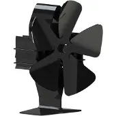 MaxPower J6PD 5-Blatt-Kaminventilator Wärmebetriebener Ofenventilator Geräuscharmes Ofenzubehör