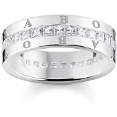 Thomas Sabo Bandring Weisse Steine Pavé Silber
