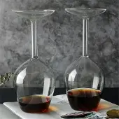 Semoic 14 Fl Oz Upside Down Cocktailglas Wein Einzigartiger Spaß Umgedreht 2St