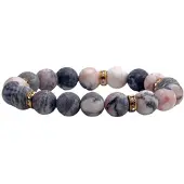 MaxPower Heilende Angst Kristall Chakra Perlen Armbänder, Rosenquarz Kristalle Heilsteine