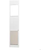 DUOKU Hundetür - - CWM03-XL - Sicherheitsglas - Aluminium - Höhenverstellbar