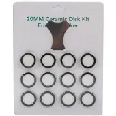 MaxPower 12er-Pack Ultraschall-Nebelmacher-Nebelscheiben für Luftbefeuchterteile, Wandlerscheiben mit Kappenwerkzeug