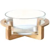 MaxPower Glas-Obstteller mit Bambusboden, 2500 ml
