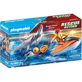Playmobil Rescue Action Shark Attack Rescue, 5 Jahr(e), Mehrfarbig