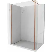 Mexen Kioto Duschwand Walk-in 95 x 40 cm, transparent, roségold - 800-095-212-60-00-040