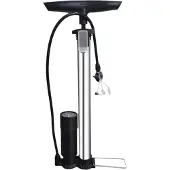 Jojomino Edelstahl-Hochdruckpumpe, tragbare Fahrradpumpe, Standfahrradpumpe, Mehrzweck-Leichtfahrrad