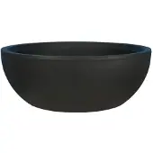 Riviera Schwarzer Blumentopf - Ø 40 cm