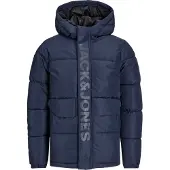 Jack & Jones 12246122_2078_1067640_140, Puffer, Uni, Erwachsener, Polyester, Blau