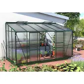 Pergart Vitavia Anlehn-Gewächshaus "Osiris 7800" smaragd 7,8 m² 4 mm HKP