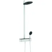 Hansgrohe Showerpipe PULSIFY 260 2jet mit Brausethermostat mattweiß mattweiß