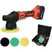 YATO YT-82920, Rotierende Autopoliermaschine, 5000 RPM, Schwarz, Rot, 1,8 kg, Akku