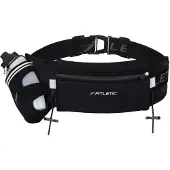 Fitletic Trinkgürtel 1 Trinkflasche 350ml und Gelhalter schwarz