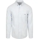 Gant Hemd Gingham Poplin College Hellblau