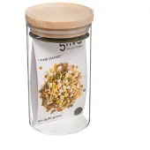 5five Simply Smart Einmachglas glas holzdeckel "hermet" 1l - 5 five simply smart