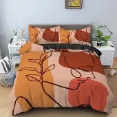 OEM Orangerot-orange Dekanliegen-Unterbett-Übertäckung 220x240 cm