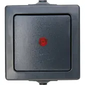 KOPP HEINRICH Kopp Feuchtraum Kontrollschalter Nautic, anthrazit, 566615003