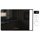 Cecotec EVVO Mikrowelle M20 White – Freistehende Mikrowelle mit Grillfunktion, 800 W, 20 l, Digitaldisplay, Bedienfeld …