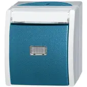 ABB 1484-0-0373, Tasten, Blau, Grau, IP44, CE, 74 mm, 55 mm