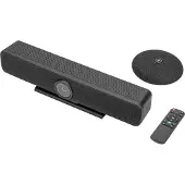 Digitus 4K All-In-One Video Bar Pro - Videokonferenz-System, Videozusammenarbeit, CMOS, 4K Ultra HD, 4x, Schwarz, Grau