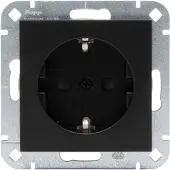 Heinrich Kopp Kopp SCHUKO-Steckd. m.erh.Ber. 940050000 HK07 schwarz-matt