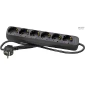 Kopp 120615007 Innenraum 6AC outlet(s) Schwarz