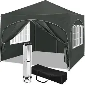 OEM Wasserdichter Pavillon 3x3m dunkelgrau leicht aufzustellen