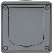ABB 2011-0-3871, CEE 7/3, 2P+E, Schwarz, Grau, Aluminium, Kunststoff, 250 V, 16 A