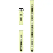 Garmin Silikonarmband Quickfit 20mm, Zitronengelb, mit extra-langem Adapter für Unterwasseraktivitäten