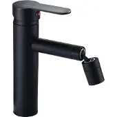 OEM Moderne schwarze Waschtischarmatur mit Warm- und Kaltwasserfunktion