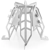 TheFavilla Campingkocher Edelstahl rostfrei – Campstar tragbar & zerlegbar – Inkl. wasserdichter Tasche