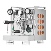 Rocket Appartamento Kompakte Siebträger Espressomaschine chrom kupfer