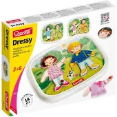 Quercetti Kleid-Baby-dress-up-Puppe 18 Stück