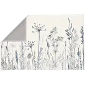 Kleine wolke Badematte "Savannah", rutschhemmend beschichtet, fußbodenheizungsgeeignet, Badteppich, bedruckt, Gräser Design