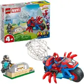 LEGO Spidey auf Motorrad vs. Rhino