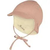 Sterntaler Wende-Schirmmütze Musselin in taupe | Gr.: 47 cm