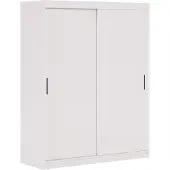 MargaretHadas24 Kleiderschrank Iga 120 cm inklusive 2 Schiebetüren Schwebetürenschrank (weiß)