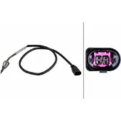 Hella Sensor Abgastemperatur 2-polig 550 mm Kabel für u.a. VW TRANSPORTER