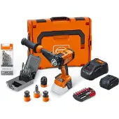 Fein 4-Gang Akku-Bohrschrauber ASCM 18-4 QM AS Metal Advanced Top Set 18 V / 1x 5,0 Ah Akku + Ladegerät inkl. Zubehör in L-Boxx - 71161563000