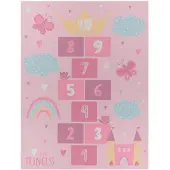TT Home Kinderzimmerteppich Teppich Kinderteppich Rutschfest Herz Wolke Schmetterling