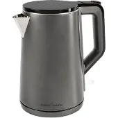 ProfiCook Wasserkocher 1,5L | 2200W | mattes Edelstahlgehäuse | doppelwandiges Thermogehäuse | Kabelaufwicklung | Wasserkocher Edelstahl PC WK 1290