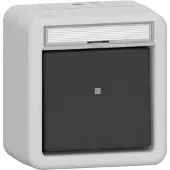 Gira 315630, Wippschalter, 1P, Grau, IP44, 250 V, 10 A