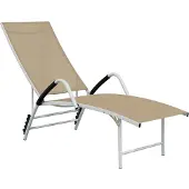 Syfax Sonnenliege Textilene und Aluminium Creme