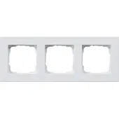 Gira 0213295 Abdeckrahmen 3f flach E2 Reinweiß 213295