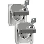 Merten SCHUKO-Steckdose lichtgrau MEG2418-8029 (MEG2418-8029)