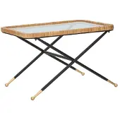 Mauro Ferretti Couchtisch Saint Barth 70x50x45 cm schwarz braun