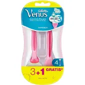 Gillette Venus Sensitive Damenrasierer Einweg, 3 + 1 Rasierer