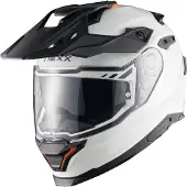NEXX Y.TRAVL Plain Pearl Weiß Adventure Integralhelm Größe M