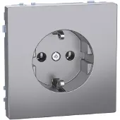 Merten Steckdose Serie Design, Edelstahl, MEG2301-6036