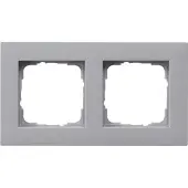 Gira 0212255 Abdeckrahmen 2f flach E2 F Alu (212255)